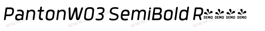 PantonW03 SemiBold R字体转换